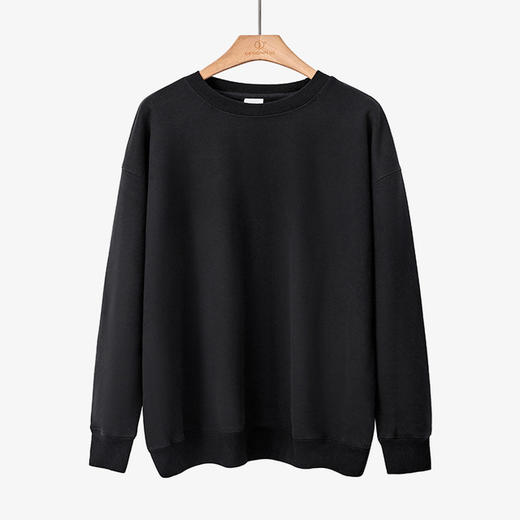 【卫衣】加绒加厚卫衣女秋冬季新款保暖韩版圆领纯色宽松女士套头卫衣外穿 商品图11