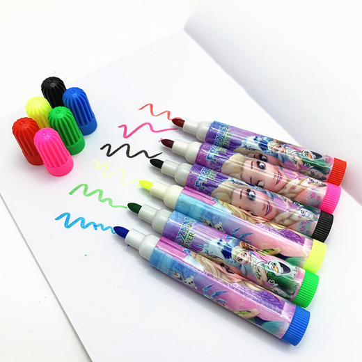 【儿童文具】6色水彩笔套装幼儿园礼物奖品 美术用品绘画图画儿童 商品图1