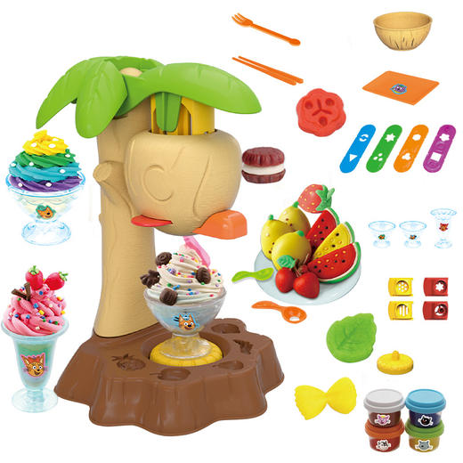 咪好一家 无刺激蘑菇屋泥彩 儿童玩具 商品图4