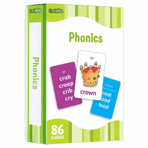 自然拼读儿童闪卡 英文原版 Flash Kids Phonics Flash Cards 英语单词学习卡片 英文启蒙高Q效闪卡 英文版原版 商品图0