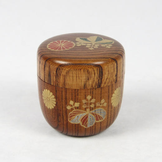 日本彩绘花卉纹木盒 商品图0