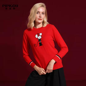 皮皮狗女式圆领生肖套衫8245196318
