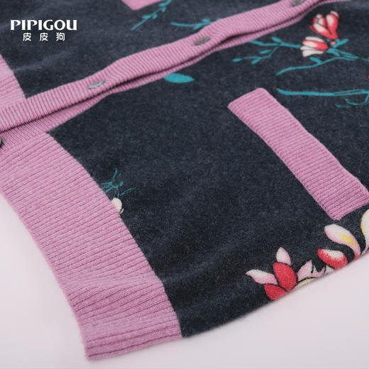 皮皮狗女式圆领印花开衫82451915 商品图5