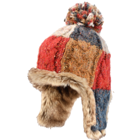 卡蒙/Kenmont  女毛线帽护耳秋冬骑车一体套头帽  KM-9417-03