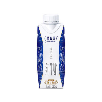 蒙牛特仑苏纯牛奶利乐梦幻盖 250ml*10盒整箱 礼盒装 商品图3