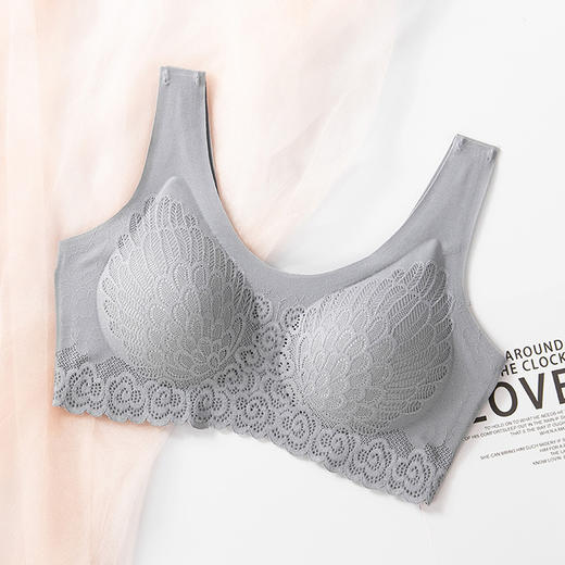 【让乳房自由呼吸】泰国QF俏妃乳胶蕾丝内衣 无钢圈可拆卸柔软舒适服帖 商品图6