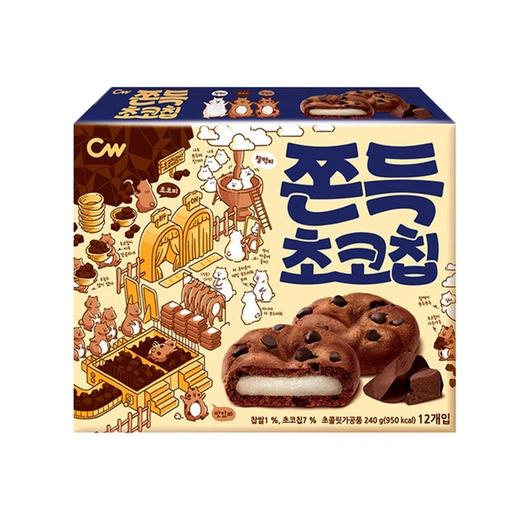 韩国进口零食CW青右巧克力味夹心打糕麻薯糯米糍小吃青佑糕点点心 商品图0