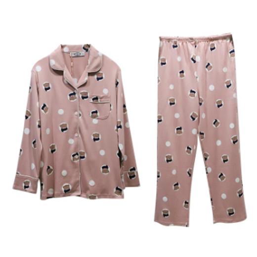 3楼 美标可爱小熊粉色全棉女士学生家居服89027 商品图5