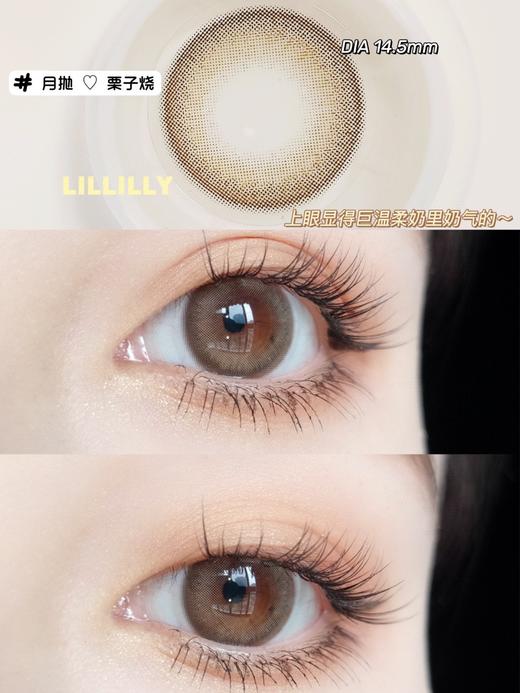 <月抛大直径>Lillilly-栗子烧14.5mm【月抛0-1000度 含525/575】【缺货度数250/300/325/400缺】 商品图5