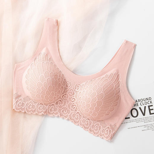【让乳房自由呼吸】泰国QF俏妃乳胶蕾丝内衣 无钢圈可拆卸柔软舒适服帖 商品图8