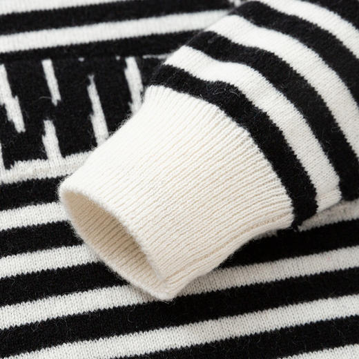 【卡通条纹童装羊绒衫】羊绒世家21年秋冬儿童羊绒衫时尚条纹内搭针织保暖毛衣 商品图6