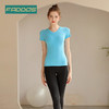 F202077梵蒂欧瑜伽短袖双面磨毛面料（含胸垫） 商品缩略图3