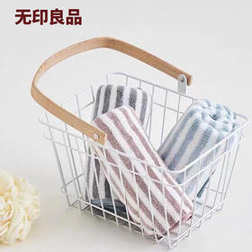 无印良品毛浴巾组合套装经典挂式条纹浴巾/毛巾柔韧耐用温和吸水柔软亲肤