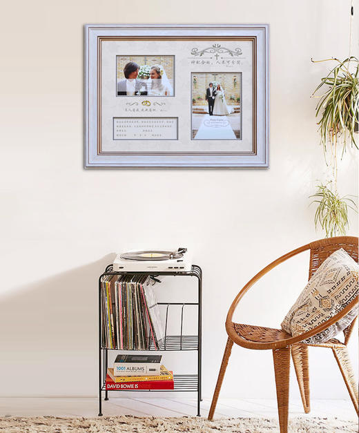 相框 I 盟约签字婚礼相框（珍珠白） 家居卡纸艺术装饰相框画 商品图6