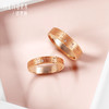 【方枪枪推荐】时光印记18K金澳洲镶钻石年轻女士男士情侣戒对戒DL0470/DL0013 商品缩略图3