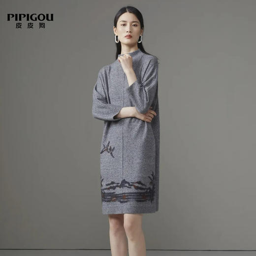 皮皮狗女式植绒连衣裙8245211730 商品图0