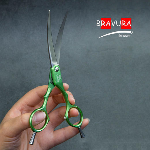 铝柄小弯剪 L1B-60 意大利BRAVURAGROOM宠物美容L系列 商品图2
