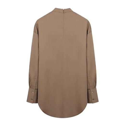 不对称假领圆领衬衫 商品图1