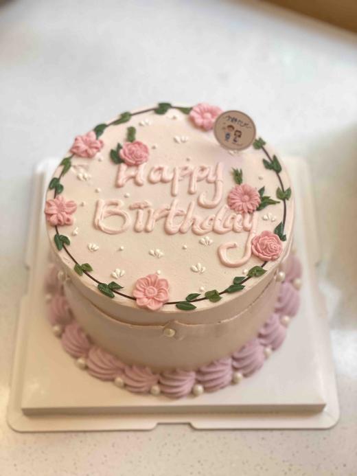 复古小花花奶油蛋糕 下单前请仔细阅读商品详情 商品图0