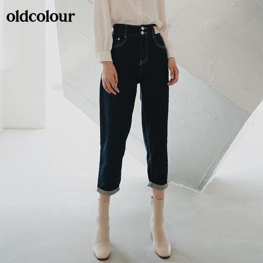 oldcolour欧珂秋季商场同款水洗牛仔长裤女GN31113859 商品图1