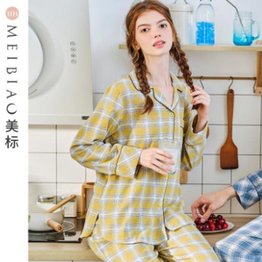 3楼 美标全棉磨毛经典格子舒适情侣家居服 89082 89083 商品图4