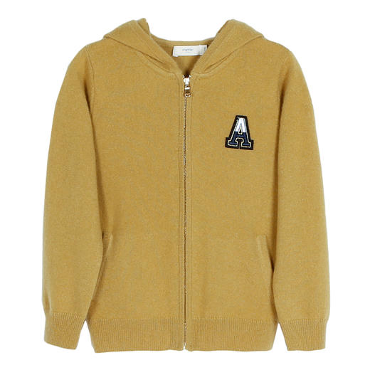 【纯羊绒连帽运动衫】羊绒世家童装21年秋冬100%山羊绒连帽运动针织开衫外套 商品图11