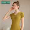 F202077梵蒂欧瑜伽短袖双面磨毛面料（含胸垫） 商品缩略图1