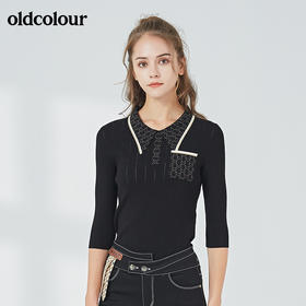 oldcolour秋季商场同款时尚修身套头衫女N32052252