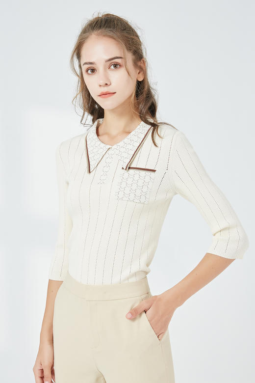 oldcolour秋季商场同款时尚修身套头衫女N32052252 商品图4