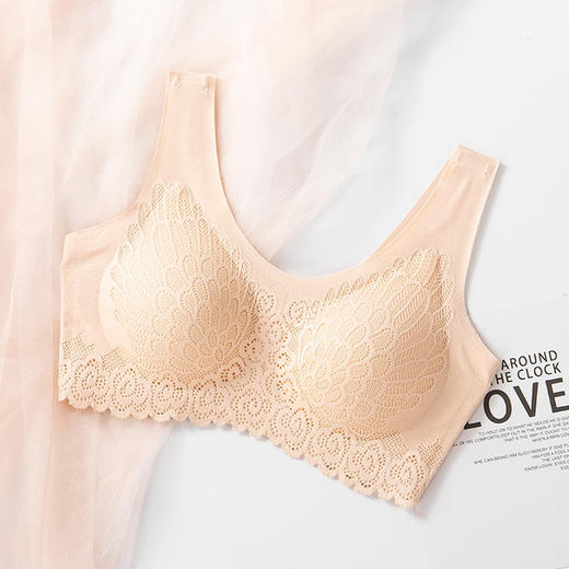 【让乳房自由呼吸】泰国QF俏妃乳胶蕾丝内衣 无钢圈可拆卸柔软舒适服帖 商品图9