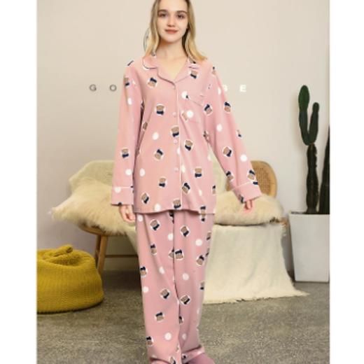 3楼 美标可爱小熊粉色全棉女士学生家居服89027 商品图1