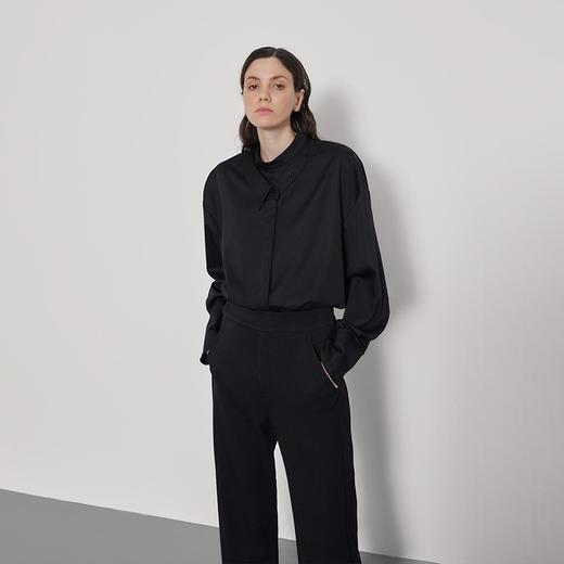 不对称假领圆领衬衫 商品图2