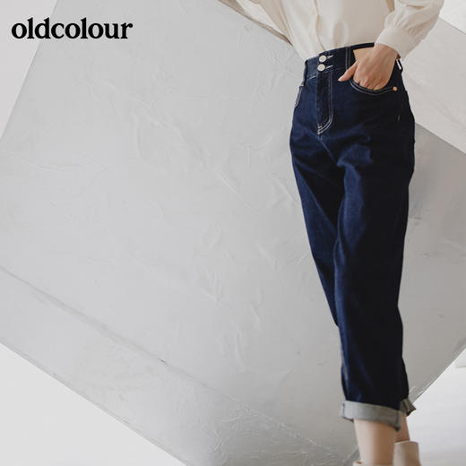 oldcolour欧珂秋季商场同款水洗牛仔长裤女GN31113859 商品图2