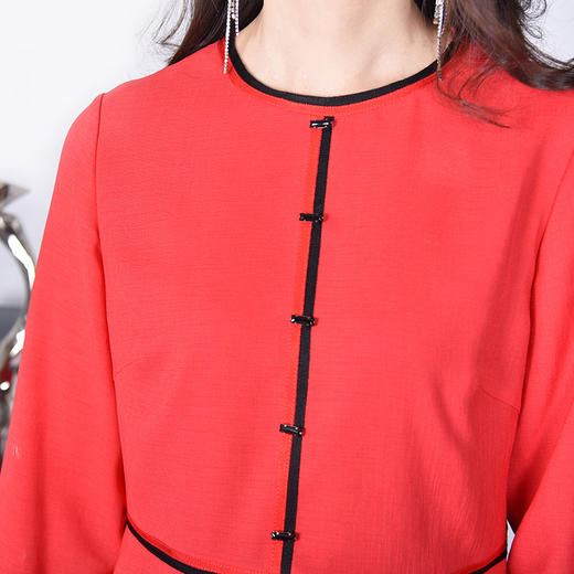 圣三利女装春秋季圆领连衣裙SL321L02 商品图2