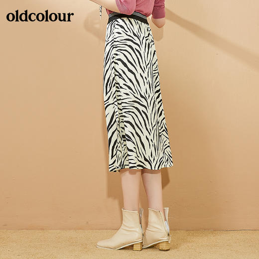 oldcolour秋季商场同款斑马纹半身裙女N31063158 商品图3
