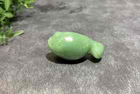 【御珠宫坊】碧玉鱼挂件