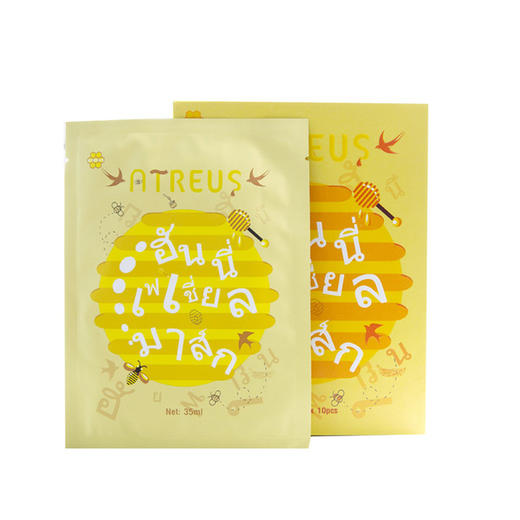 【肌肤“喝饱水”】泰国ATREUS 燕窝精华蜂蜜蚕丝面膜保湿补水提亮肤色 商品图4