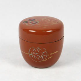 日本金银彩绘朱漆盒