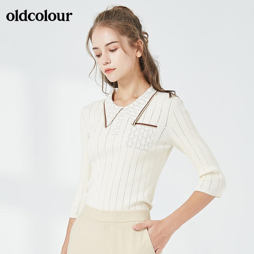 oldcolour秋季商场同款时尚修身套头衫女N32052252 商品图2