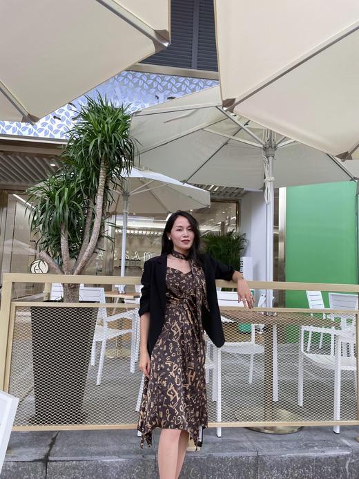 3S4381--赭石色连衣裙1580 商品图8