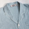3楼 美标全棉天蓝竖条纹男士情侣款家居服 89101 商品缩略图3