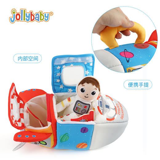 【交通工具亲子互动套装】jollybaby儿童过家家大号飞机/火箭/消防警车/救护车玩具，立体场景，安全选材，亲子互动 商品图4