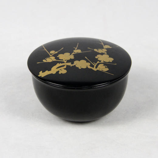 日本描金梅纹黑漆盒 商品图0