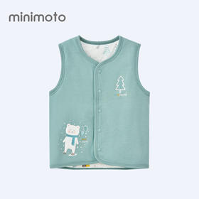 小米米童衣秋冬新款冰雪天地夹棉系列宝宝双面穿背心MIM-YU2940