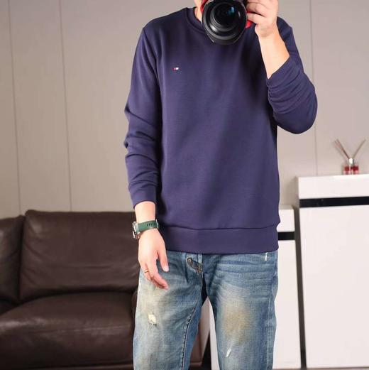 价值990 纯原！汤米TH男士小标刺绣圆领套头卫衣 休闲百搭 柔软舒适 配情侣 巨美 送男票/送老公/送爸爸/送儿子/送哥哥弟弟 商品图5