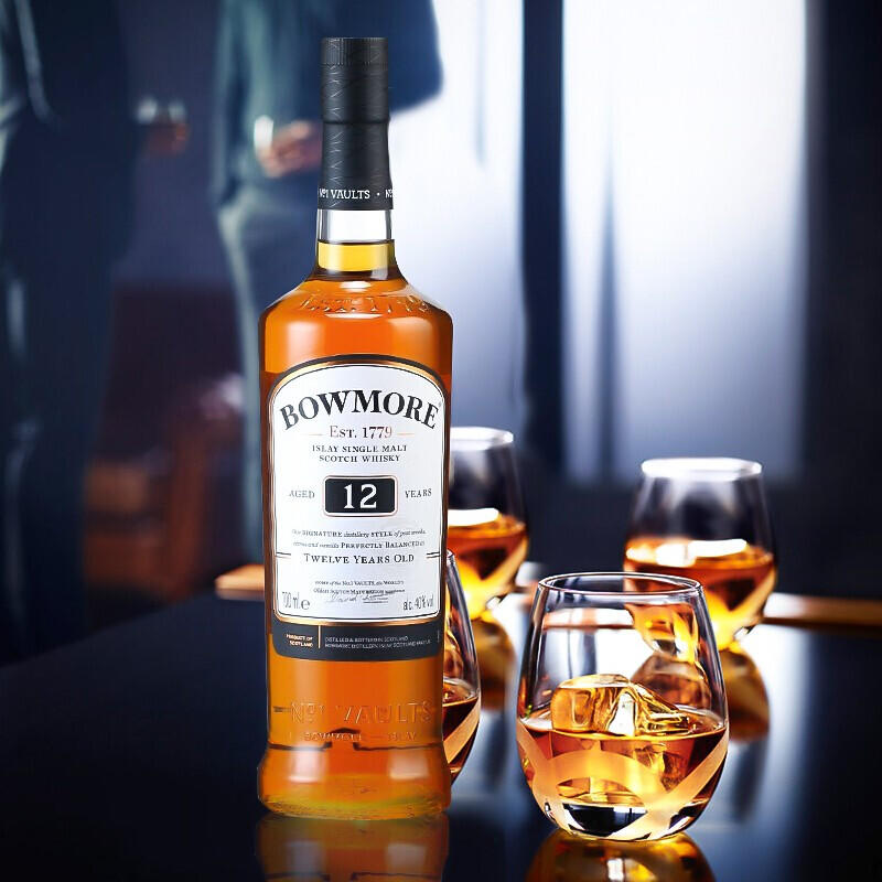 波摩(bowmore)洋酒 12年单一麦芽 苏格兰威士忌 700ml