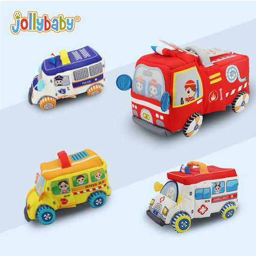 【交通工具亲子互动套装】jollybaby儿童过家家大号飞机/火箭/消防警车/救护车玩具，立体场景，安全选材，亲子互动 商品图2