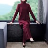 AWS 4023针织阔腿裤两件套气质轻熟风女人味 商品缩略图1
