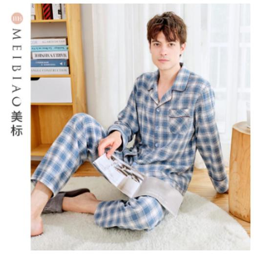 3楼 美标全棉磨毛经典格子舒适情侣家居服 89082 89083 商品图3