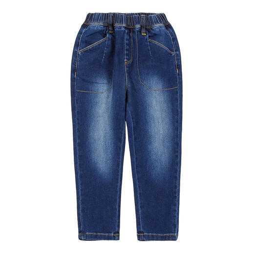 【童装水洗牛仔裤】童装2021春秋款男童休闲牛仔裤男孩长裤帅气儿童裤子潮 商品图7